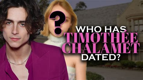 Timothée Chalamets Girlfriend List Dating History Until 2021 Youtube