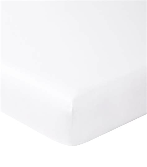 Yves Delorme Couture White Cotton Adagio Super King Fitted Sheet Cm