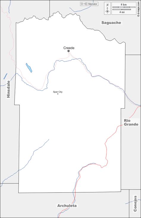 Condado De Mineral Mapa Gratuito Mapa Mudo Gratuito Mapa En Blanco