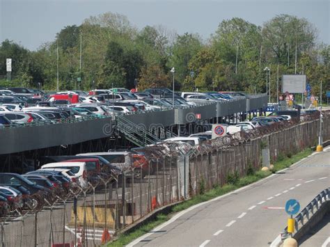 Orio Al Serio Airport Car Park In Bergamo Editorial Stock Photo Image