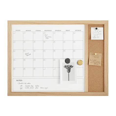 Martha Stewart Dry Erase Magnetic Monthly Calendar/Cork Board ...