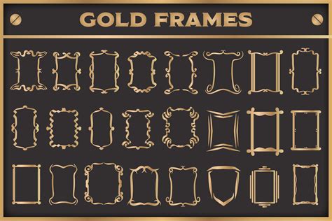 Gold Frames Set Graphic by MarvGraphics · Creative Fabrica