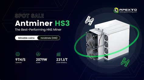 Buy Wholesale China Spot Antminer Hs3 Miner 9t 2079w Hns Coin Miner