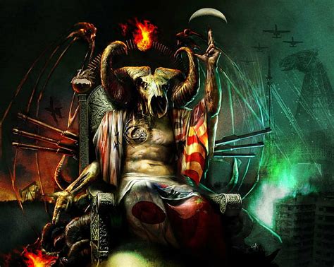 Demon Dark Skull Satan Occult Horror HD Wallpaper Wallpaperbetter