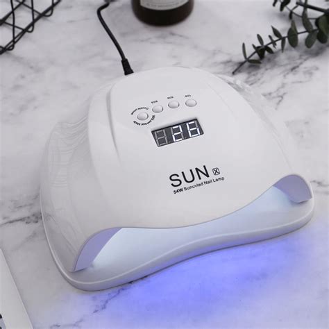 Cabine Sun X Led Uv Secadora Forte Unha Gel 128W Branco Bivolt Shopee