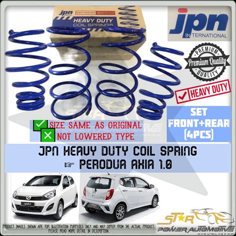 Jpn International Perodua Axia Heavy Duty Original Standard Size