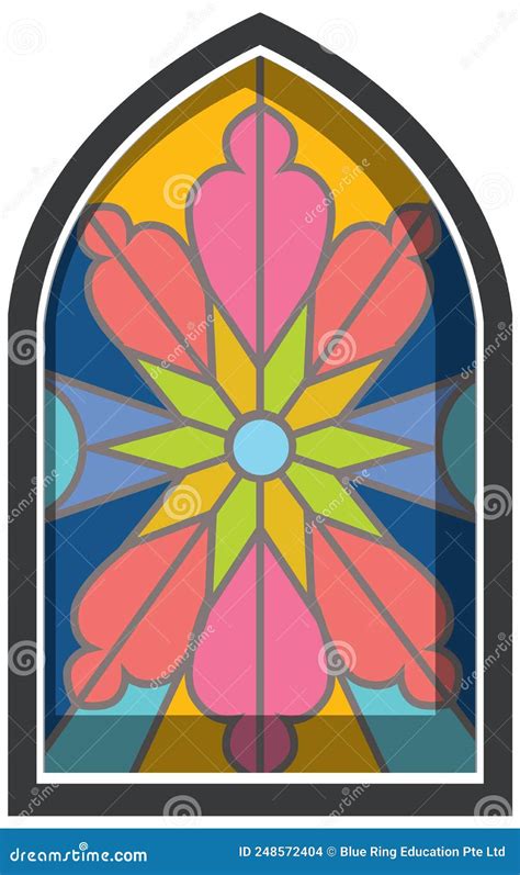 Church Stained Glass Window Stock Vector Illustration Of Drawing Stained 248572404