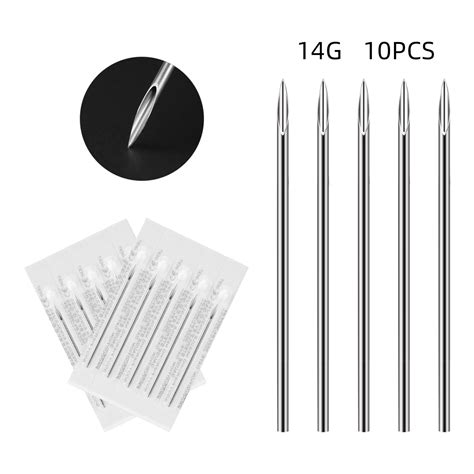 Pjtewawe Tattoo Sponge Head Disposable Puncture Needle Stainless Steel