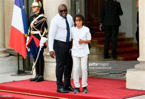 4 Photos Le Père De Kylian Mbappé Et Son Son Frère Ethan Mbappe à LÉlysée