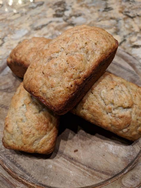 Homemade Mini Banana Bread Loaves Banana Bread Loaf Mini Bananas Food