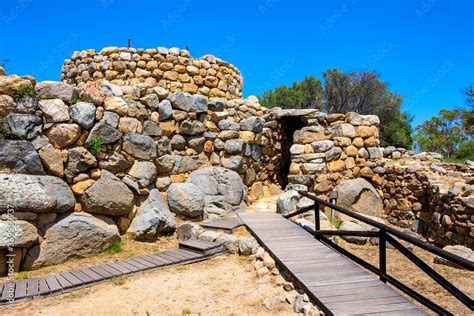 Arzachena Sardinia Italy Archeological Ruins Of Nuragic Complex La