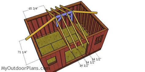 12x16 Hip Roof Shed Plans | MyOutdoorPlans