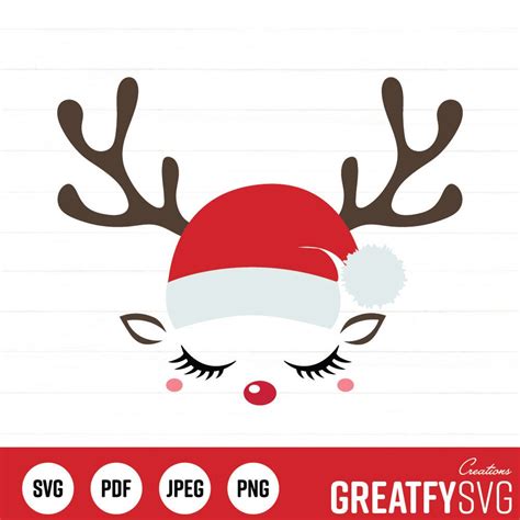 Deer Clipart. Deer Svg. Christmas Deer Svg. Christmas Svg. Christmas ...