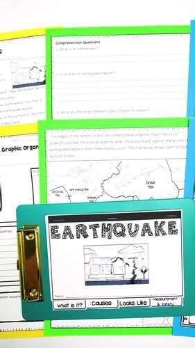 Earthquake Activities by Teaching Muse | TPT