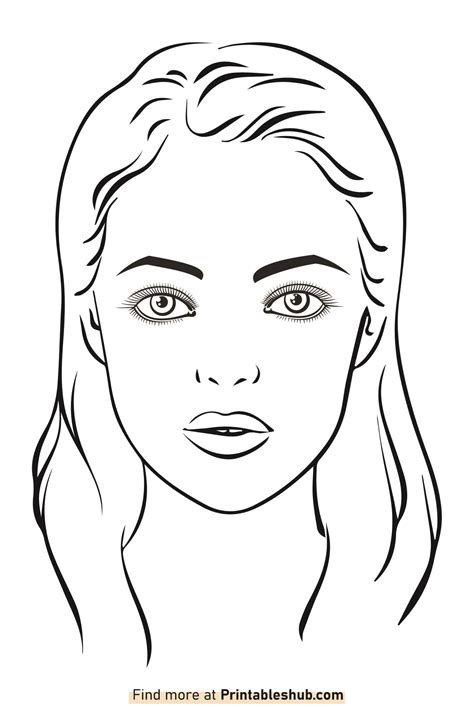 printable face template 2