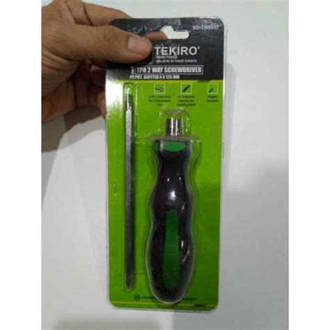 TEKIRO Obeng TPR Dua Arah 2 Way Screwdriver ORIGINAL Lazada Indonesia