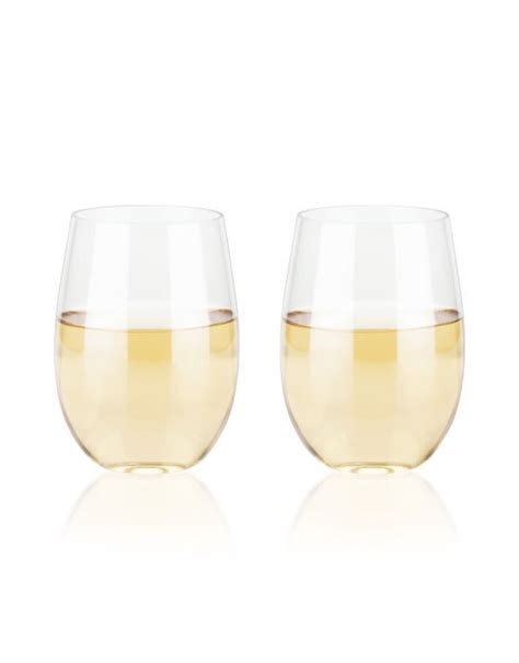 Flexi™ Acrylic Stemless Wine Glasses Set Of 2 Deferrari Home