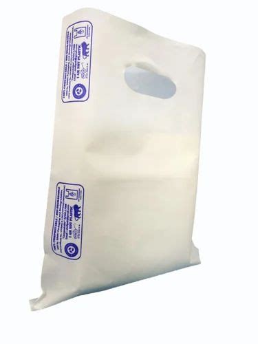 Printed White D Cut Carry Bag Size In Inches 8x12inch At Rs 145 Kg