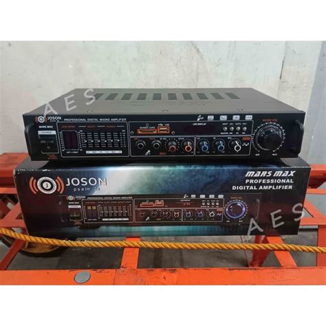 Professional Power Amplifier Joson Mars Max With Equalizer Fm Usb Sd Bt