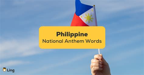 36 Promising Philippine National Anthem Words Ling