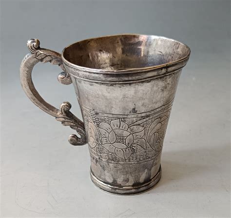 SOLD Antique South American Colonial Silver Cup Peru Bolivia