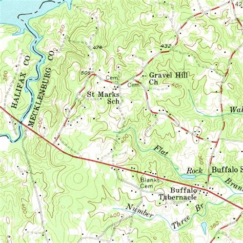 Clarksville, VA-NC (1957, 62500-Scale) Map by United States Geological ...