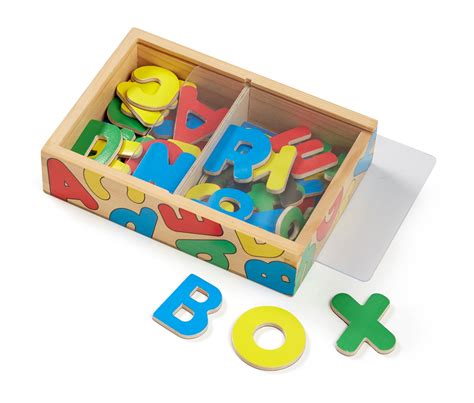 Amazon Melissa Doug Wooden Alphabet Magnets In A Box