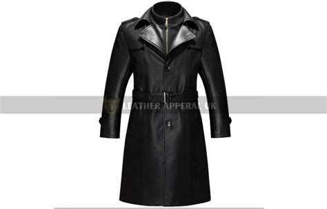 Mens Handmade Leather Coat Genuine Cow Leather Long Coat Mens Steampunk Trench Coat Mens