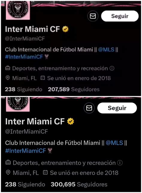 Efecto Messi El Inter De Miami Aumentó Más De Un Millón De Seguidores