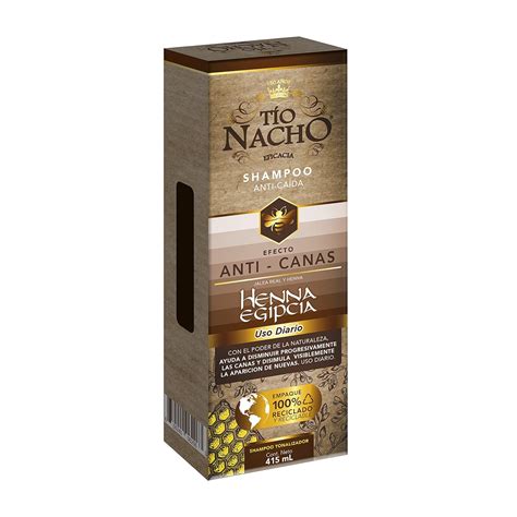 T O Nacho Efecto Anti Canas Shampoo Anti Ca Da Con Henna Egipcia