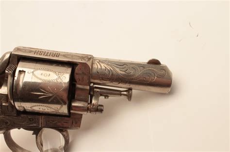 18BL-6 BULLDOG BRITISHEngraved British Bulldog revolver, .44 caliber ...