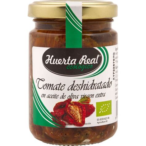 Huerta Real Tomate Deshidratado Ecol Gico En Aceite De Oliva Virgen