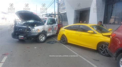 Choque de patrulla deja seis lesionados en colonia Ladrillera de Benítez