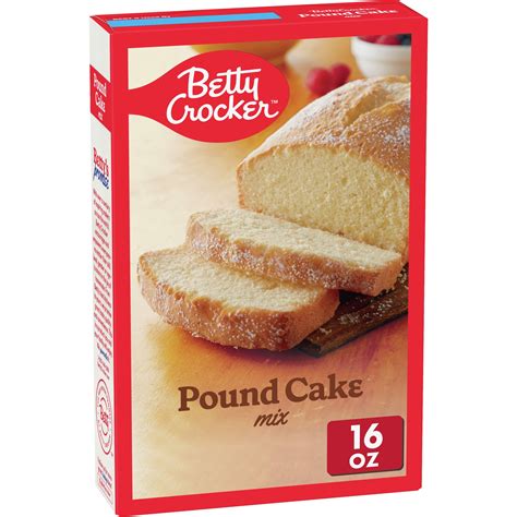 Betty Crocker Pound Cake Mix, 16 oz. - Walmart.com