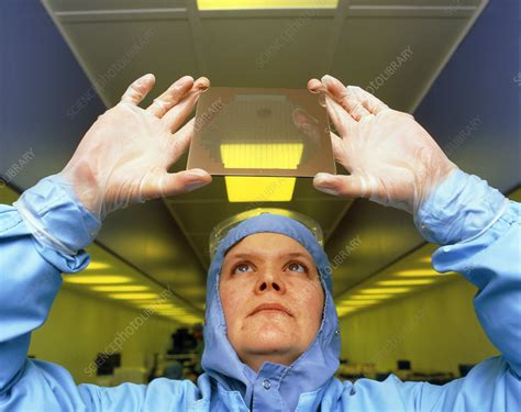 Visual inspection of photomask - Stock Image - T380/0085 - Science ...