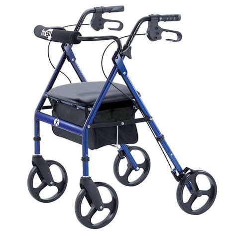 Hugo Mobility Portable Rollator Rolling Walker with Seat, Backrest and ...