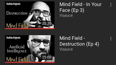 What’s up with the Mind Field S1 Titles? They don’t seem to match the thumbnails/content on some ...