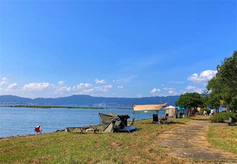 【草津市 キャンプ】北山田1ってどんなところ？平均点高め！眺望も良いオススメの湖岸緑地！ しがそび Shigasobi