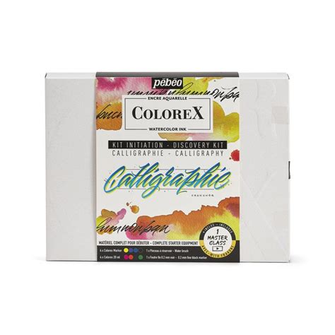 Set Encre Aquarelle Colorex Colorex Kit Calligraphie Pebeo