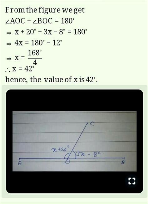 What Value Of Y In The Adjoining Figures Makes AOB A Line If Angle AOC