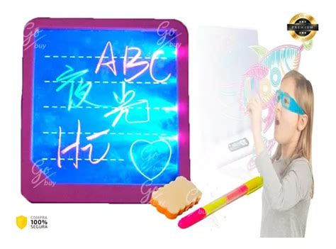 Tablet Magica Dibujo Tablero Led Borrable Lapiz Borrador Led Cuotas