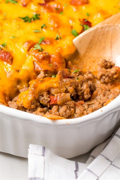 Keto Cheeseburger Casserole