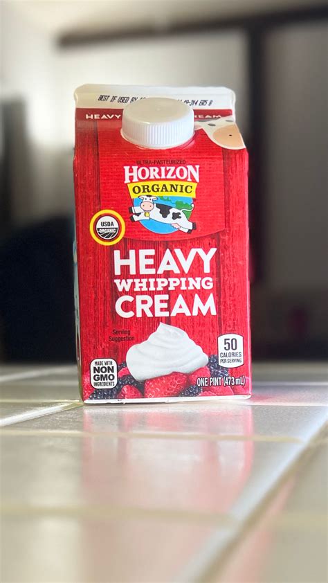 Heavy Whipping Cream Food Labels