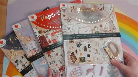 Action Haul Neue Luxe Paperbl Cke Paper Craft Set Weihnachtspapier