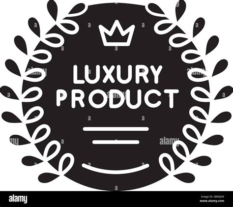 Luxury product black glyph icon. Brand equity, prestigious company ...