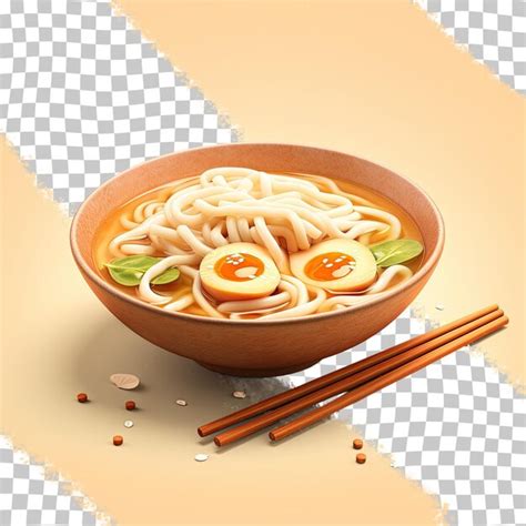 Premium PSD Noodles In Broth Transparent Background