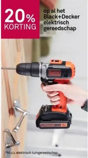 Op Al Het Black Decker Elektrisch Gereedschap Aanbieding Bij Karwei