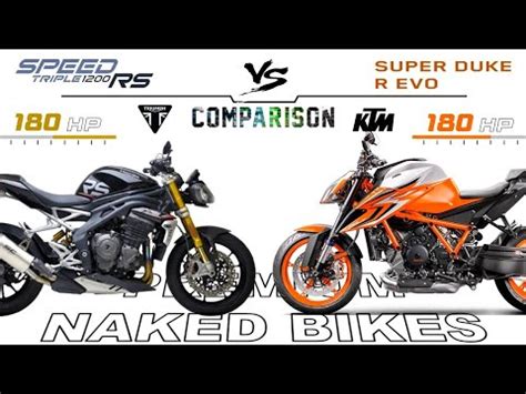 Triumph Speed Triple Rs Vs Ktm Superduke Evo R Comparison