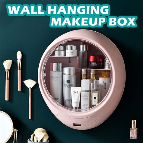 Cosmetic Storage Box Wall Mounted Large Capacity Organizer Skin Care