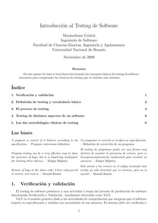 Introducción al Testing de Software PDF